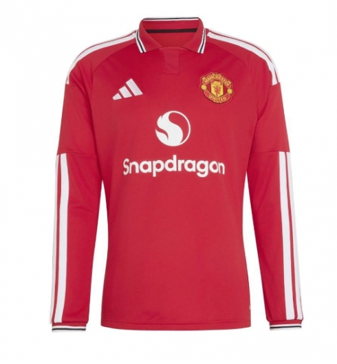 Strój piłkarski Manchester United Koszulka Podstawowej 2026-27 Długi Rękaw Strój piłkarski Manchester United Koszulka Podstawowej 2026-27 Długi Rękaw