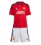 Strój piłkarski Manchester United Koszulka Podstawowej dziecięce 2023-24 Krótki Rękaw (+ Krótkie spodenki)