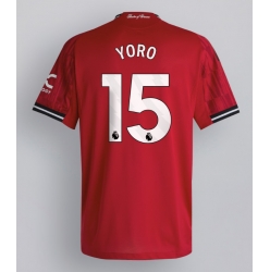 Strój piłkarski Manchester United Leny Yoro #15 Koszulka Podstawowej 2025-26 Krótki Rękaw