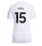 Strój piłkarski Manchester United Leny Yoro #15 Koszulka Wyjazdowej damskie 2025-26 Krótki Rękaw