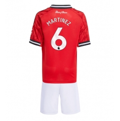 Strój piłkarski Manchester United Lisandro Martinez #6 Koszulka Podstawowej dziecięce 2025-26 Krótki Rękaw (+ Krótkie spodenki)
