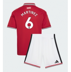 Strój piłkarski Manchester United Lisandro Martinez #6 Koszulka Podstawowej dziecięce 2026-27 Krótki Rękaw (+ Krótkie spodenki)