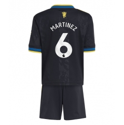 Strój piłkarski Manchester United Lisandro Martinez #6 Koszulka Trzeciej dziecięce 2025-26 Krótki Rękaw (+ Krótkie spodenki)