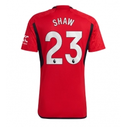 Strój piłkarski Manchester United Luke Shaw #23 Koszulka Podstawowej 2023-24 Krótki Rękaw