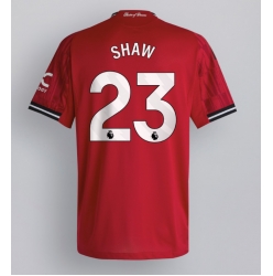 Strój piłkarski Manchester United Luke Shaw #23 Koszulka Podstawowej 2025-26 Krótki Rękaw