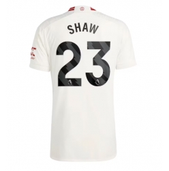 Strój piłkarski Manchester United Luke Shaw #23 Koszulka Trzeciej 2023-24 Krótki Rękaw