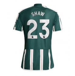 Strój piłkarski Manchester United Luke Shaw #23 Koszulka Wyjazdowej 2023-24 Krótki Rękaw