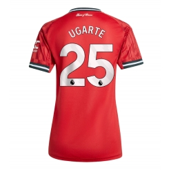 Strój piłkarski Manchester United Manuel Ugarte #25 Koszulka Podstawowej damskie 2025-26 Krótki Rękaw