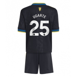 Strój piłkarski Manchester United Manuel Ugarte #25 Koszulka Trzeciej dziecięce 2025-26 Krótki Rękaw (+ Krótkie spodenki)