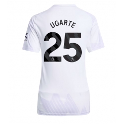 Strój piłkarski Manchester United Manuel Ugarte #25 Koszulka Wyjazdowej damskie 2025-26 Krótki Rękaw