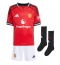Strój piłkarski Manchester United Marcus Rashford #10 Koszulka Podstawowej dziecięce 2025-26 Krótki Rękaw (+ Krótkie spodenki)