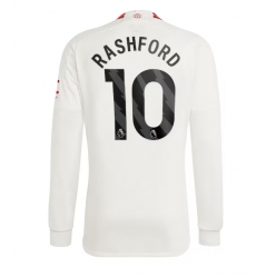 Strój piłkarski Manchester United Marcus Rashford #10 Koszulka Trzeciej 2023-24 Długi Rękaw