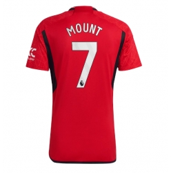 Strój piłkarski Manchester United Mason Mount #7 Koszulka Podstawowej 2023-24 Krótki Rękaw