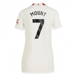 Strój piłkarski Manchester United Mason Mount #7 Koszulka Trzeciej damskie 2023-24 Krótki Rękaw
