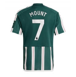 Strój piłkarski Manchester United Mason Mount #7 Koszulka Wyjazdowej 2023-24 Krótki Rękaw