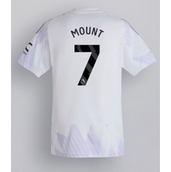 Strój piłkarski Manchester United Mason Mount #7 Koszulka Wyjazdowej 2025-26 Krótki Rękaw