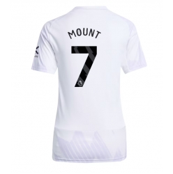 Strój piłkarski Manchester United Mason Mount #7 Koszulka Wyjazdowej damskie 2025-26 Krótki Rękaw