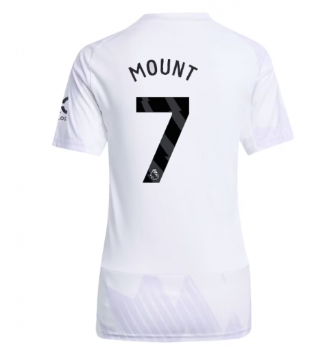 Strój piłkarski Manchester United Mason Mount #7 Koszulka Wyjazdowej damskie 2025-26 Krótki Rękaw Strój piłkarski Manchester United Mason Mount #7 Koszulka Wyjazdowej damskie 2025-26 Krótki Rękaw