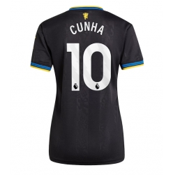 Strój piłkarski Manchester United Matheus Cunha #10 Koszulka Trzeciej damskie 2025-26 Krótki Rękaw