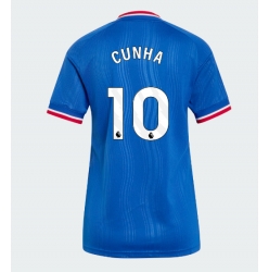Strój piłkarski Manchester United Matheus Cunha #10 Koszulka Wyjazdowej damskie 2026-27 Krótki Rękaw