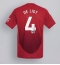 Strój piłkarski Manchester United Matthijs de Ligt #4 Koszulka Podstawowej 2024-25 Krótki Rękaw