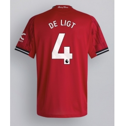 Strój piłkarski Manchester United Matthijs de Ligt #4 Koszulka Podstawowej 2025-26 Krótki Rękaw