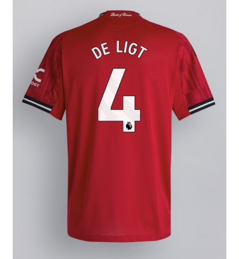 Strój piłkarski Manchester United Matthijs de Ligt #4 Koszulka Podstawowej 2025-26 Krótki Rękaw Strój piłkarski Manchester United Matthijs de Ligt #4 Koszulka Podstawowej 2025-26 Krótki Rękaw