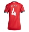 Strój piłkarski Manchester United Matthijs de Ligt #4 Koszulka Podstawowej damskie 2025-26 Krótki Rękaw