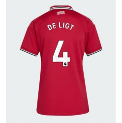 Strój piłkarski Manchester United Matthijs de Ligt #4 Koszulka Podstawowej damskie 2026-27 Krótki Rękaw
