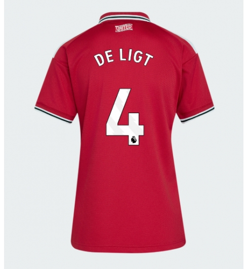Strój piłkarski Manchester United Matthijs de Ligt #4 Koszulka Podstawowej damskie 2026-27 Krótki Rękaw Strój piłkarski Manchester United Matthijs de Ligt #4 Koszulka Podstawowej damskie 2026-27 Krótki Rękaw