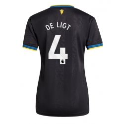 Strój piłkarski Manchester United Matthijs de Ligt #4 Koszulka Trzeciej damskie 2025-26 Krótki Rękaw