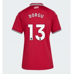 Strój piłkarski Manchester United Patrick Dorgu #13 Koszulka Podstawowej damskie 2026-27 Krótki Rękaw