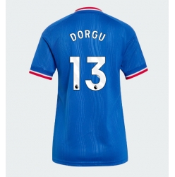 Strój piłkarski Manchester United Patrick Dorgu #13 Koszulka Wyjazdowej damskie 2026-27 Krótki Rękaw