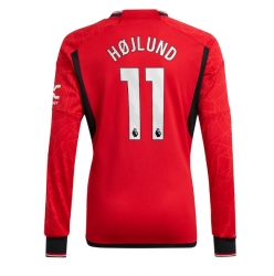 Strój piłkarski Manchester United Rasmus Hojlund #11 Koszulka Podstawowej 2023-24 Długi Rękaw