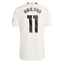 Strój piłkarski Manchester United Rasmus Hojlund #11 Koszulka Trzeciej 2023-24 Krótki Rękaw