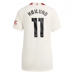 Strój piłkarski Manchester United Rasmus Hojlund #11 Koszulka Trzeciej damskie 2023-24 Krótki Rękaw