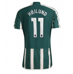 Strój piłkarski Manchester United Rasmus Hojlund #11 Koszulka Wyjazdowej 2023-24 Krótki Rękaw
