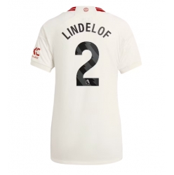 Strój piłkarski Manchester United Victor Lindelof #2 Koszulka Trzeciej damskie 2023-24 Krótki Rękaw