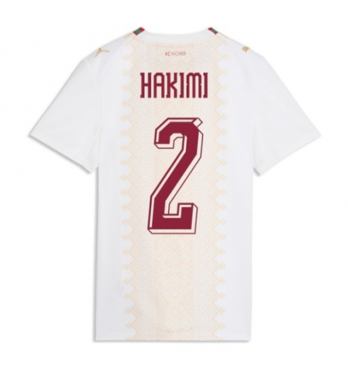 Strój piłkarski Maroko Achraf Hakimi #2 Koszulka Wyjazdowej damskie MŚ 2026 Krótki Rękaw Strój piłkarski Maroko Achraf Hakimi #2 Koszulka Wyjazdowej damskie MŚ 2026 Krótki Rękaw