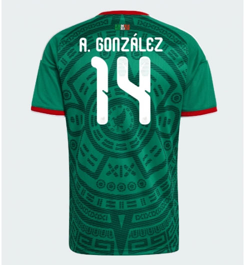 Strój piłkarski Meksyk Armando Gonzalez #14 Koszulka Podstawowej MŚ 2026 Krótki Rękaw Strój piłkarski Meksyk Armando Gonzalez #14 Koszulka Podstawowej MŚ 2026 Krótki Rękaw