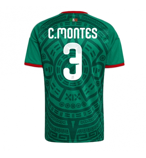 Strój piłkarski Meksyk Cesar Montes #3 Koszulka Podstawowej MŚ 2026 Krótki Rękaw Strój piłkarski Meksyk Cesar Montes #3 Koszulka Podstawowej MŚ 2026 Krótki Rękaw