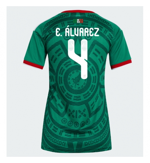 Strój piłkarski Meksyk Edson Alvarez #4 Koszulka Podstawowej damskie MŚ 2026 Krótki Rękaw Strój piłkarski Meksyk Edson Alvarez #4 Koszulka Podstawowej damskie MŚ 2026 Krótki Rękaw
