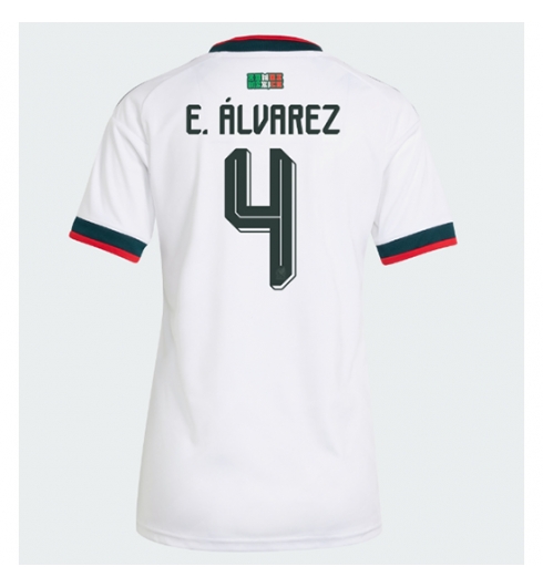 Strój piłkarski Meksyk Edson Alvarez #4 Koszulka Wyjazdowej damskie MŚ 2026 Krótki Rękaw Strój piłkarski Meksyk Edson Alvarez #4 Koszulka Wyjazdowej damskie MŚ 2026 Krótki Rękaw