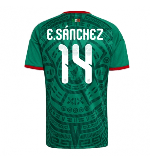 Strój piłkarski Meksyk Erick Sanchez #14 Koszulka Podstawowej MŚ 2026 Krótki Rękaw Strój piłkarski Meksyk Erick Sanchez #14 Koszulka Podstawowej MŚ 2026 Krótki Rękaw