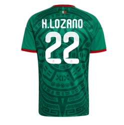 Strój piłkarski Meksyk Hirving Lozano #22 Koszulka Podstawowej MŚ 2026 Krótki Rękaw