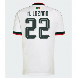 Strój piłkarski Meksyk Hirving Lozano #22 Koszulka Wyjazdowej MŚ 2026 Krótki Rękaw