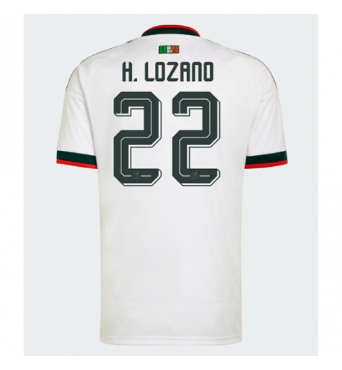 Strój piłkarski Meksyk Hirving Lozano #22 Koszulka Wyjazdowej MŚ 2026 Krótki Rękaw Strój piłkarski Meksyk Hirving Lozano #22 Koszulka Wyjazdowej MŚ 2026 Krótki Rękaw