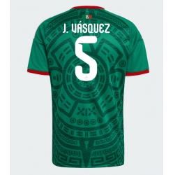 Strój piłkarski Meksyk Johan Vasquez #5 Koszulka Podstawowej MŚ 2026 Krótki Rękaw
