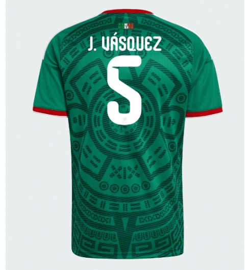Strój piłkarski Meksyk Johan Vasquez #5 Koszulka Podstawowej MŚ 2026 Krótki Rękaw Strój piłkarski Meksyk Johan Vasquez #5 Koszulka Podstawowej MŚ 2026 Krótki Rękaw