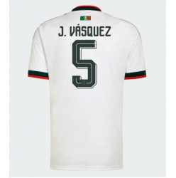 Strój piłkarski Meksyk Johan Vasquez #5 Koszulka Wyjazdowej MŚ 2026 Krótki Rękaw
